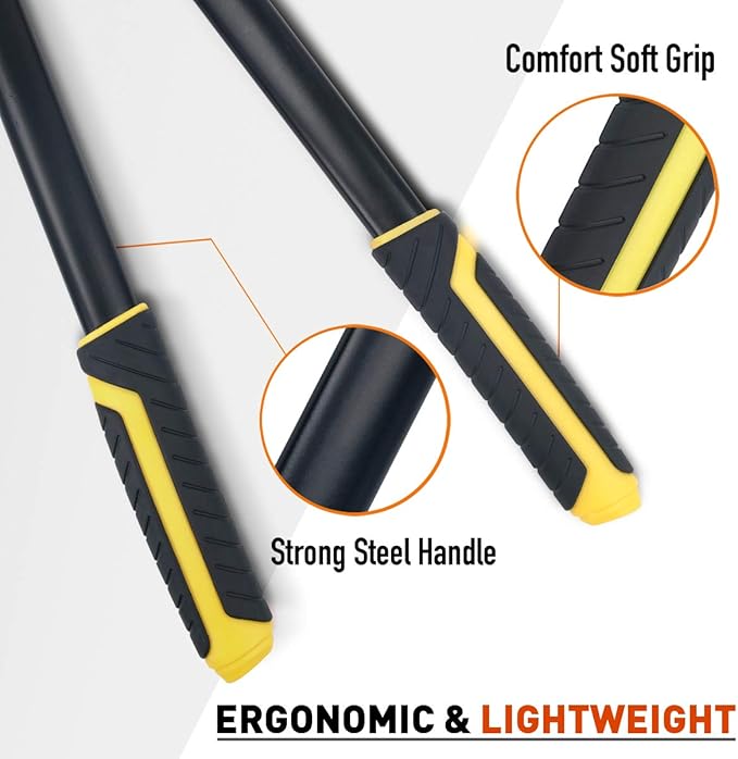 JARDINEER Garden Loppers Pruners Set, Include 30" Anvil Loppers for Tree Trimming Heavy Duty with 2" Cutting Capacity, Bypass Pruning Shear and Spare Loppers Blade