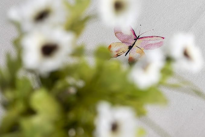 Maison d' Hermine Table Cloth Rectangle Table 100% Cotton 70 x 108 Inches Tablecloth Reusable Decorative for Dining Room, Farmhouse, Home, Party, Festive & Wedding Spring Summer - Botanical Fresh