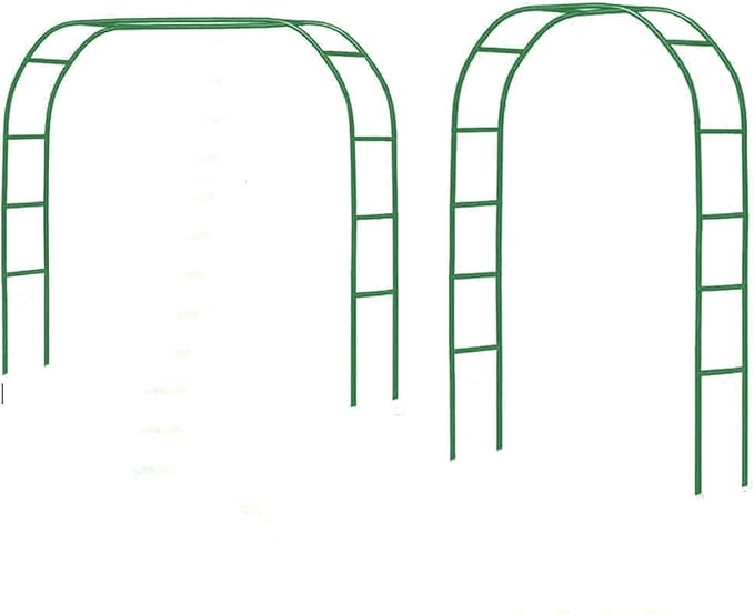 Tytroy Reconfigurable & Easy-to-Assemble Metal Outdoor & Indoor 7'6" Garden or Wedding Arch Arbor for Wedding Bridal Party Elegant Decorations & Garden Climbing Plants Vines (Green 1PC)