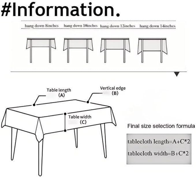 Waterproof Tassels Tablecloth, Bohemian Orange Colorful Table Cloth,White Black,Rectangle for 8 Foot,Fall Summer Dining Table Cover,Mexican,Indoor Outdoor,Farmhouse,Cute Vintage,Cotton