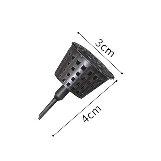 Happyyami 50Pcs Fertilizer Baskets Plastic Portable- Fertilizer Orchid Basket Fertilizer Mesh Basket with Lid Bonsai Fertilizer Box