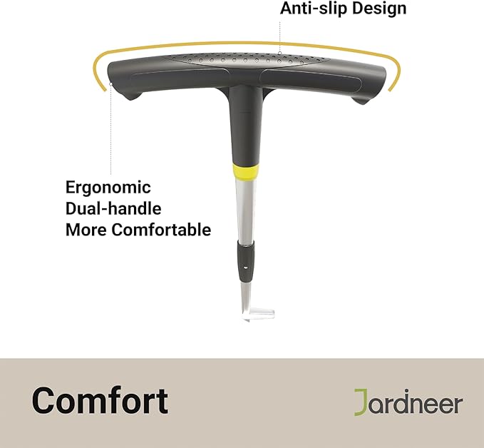 Jardineer Weeder Puller Tool Stand Up, 41 inch Long Handle Weed Tool Remover, Easy-Eject Handle for Easily Weeding for Gardening