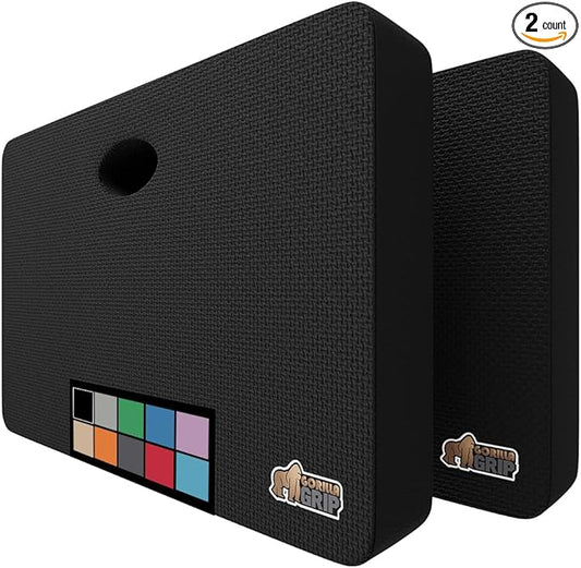 Gorilla Grip Extra Thick Kneeling Pad, Supportive Soft Foam Cushioning for Knee, Water Resistant Construction for Gardening, Bathing Baby, Workout Supplies, Lightweight, Garden Work Gifts