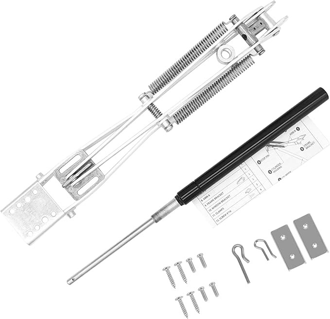 HUATOL Greenhouse Automatic Vent Opener, Solar Roof Vent Opening Kits, Greenhouse Vent Opener Dual Spring Up to 33lbs for Hothouse Cold Frame Gardening Tools