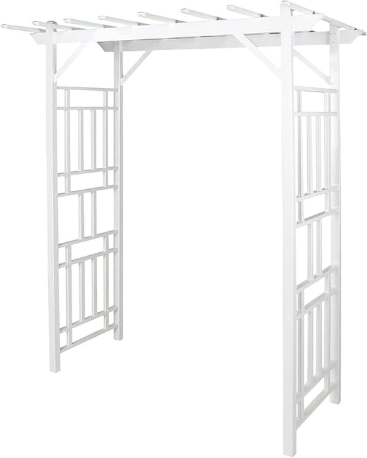 Dura-Trel Outdoor Garden Arch, Wellington Arbor Trellis for Climbing Plants, 72" x 85"