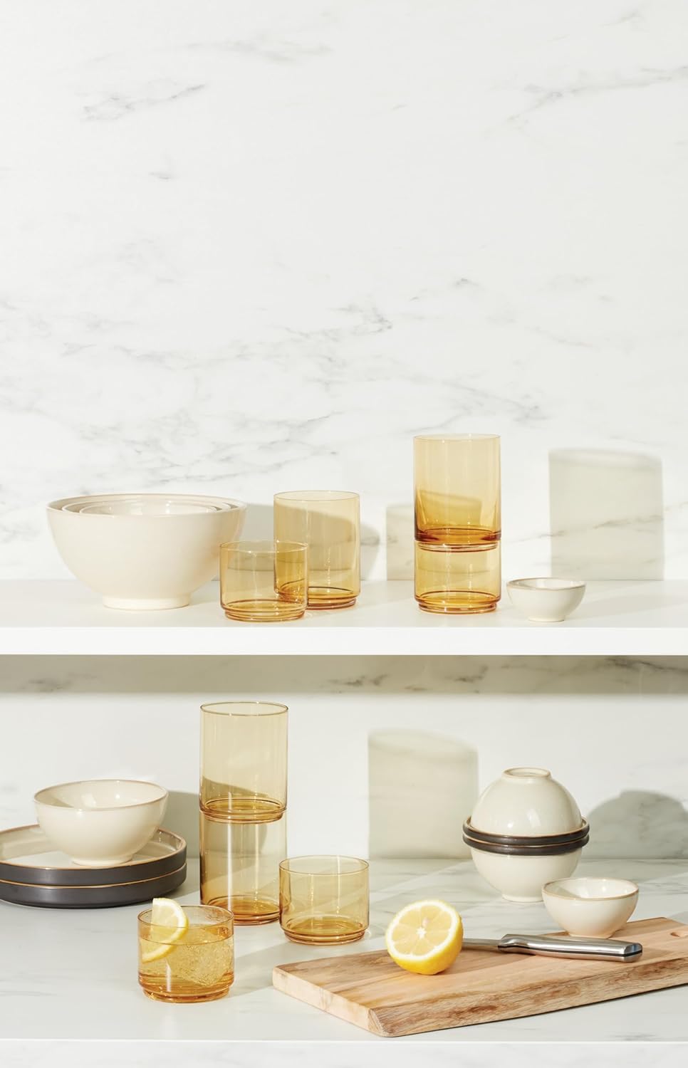 Lenox Tuscany Classics 4Pc Tall Glasses, 1.10, Orange