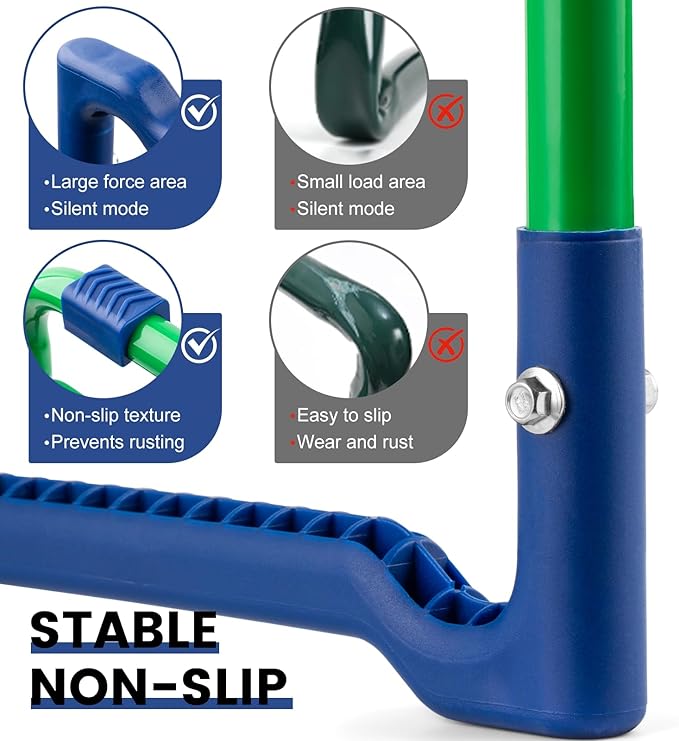 Heavy Duty Garden Kneeler and Seat, Convertible 2-in-1 Design with Thick EVA Cushion & Large Tool Bag, Support for Knee & Back Pain Relief, Durable Gardening Stool for Weeding, Planting