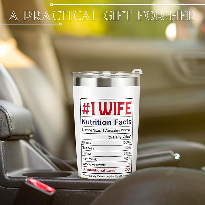 Gifts for Wife - Wife Gifts, Gifts for Her - Wedding Anniversary, Wife Birthday Gift Ideas, Valentines Day Gifts for Wife, Mothers Day Gifts for Her Wife - I Love You Gifts for Her - 20 Oz Tumbler