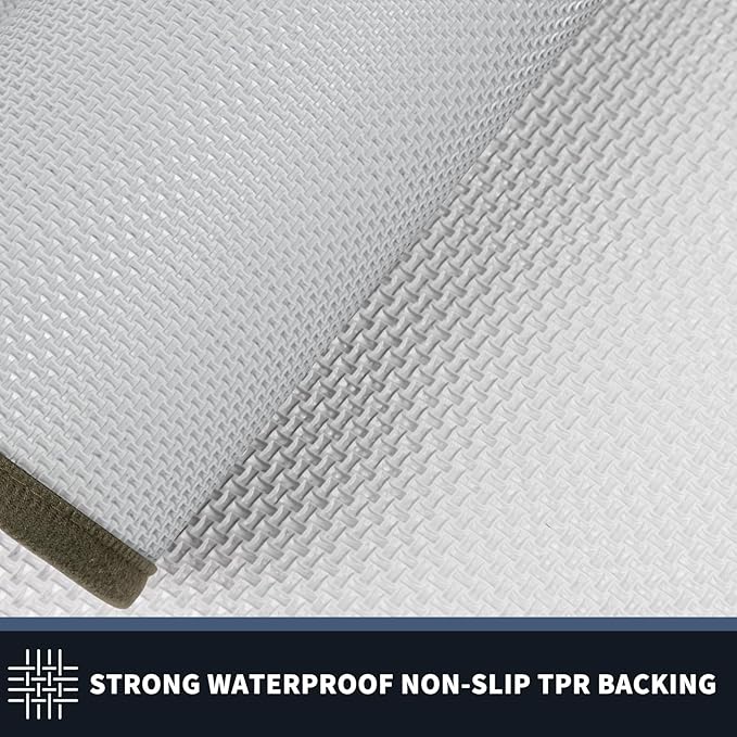 PURRUGS Dirt Trapping Door Mat 24" x 36", Non-Slip/Skid Machine Washable Entryway Rug, Shoes Scraper, Throw Rug, Super Absorbent Area Rug for Muddy Wet Shoes and Paws, Budding Green & Sage Green