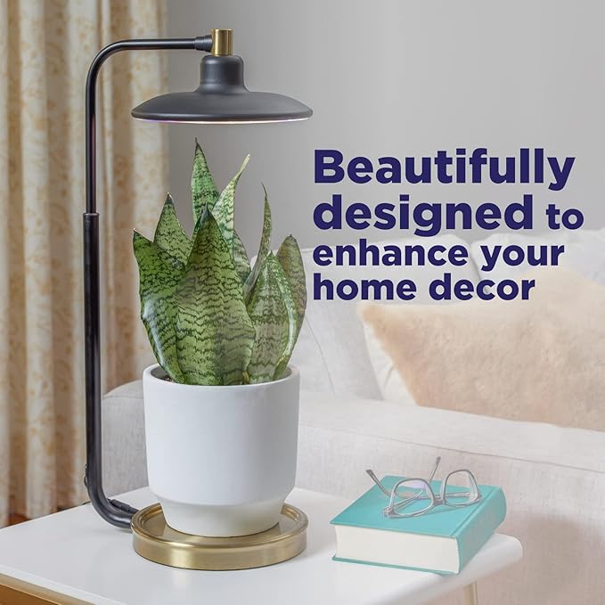 AeroGarden Tabletop Grow Light for Indoor Plants, Grow Live Plants Anywhere in The Home, Adjustable Light Modes, Black