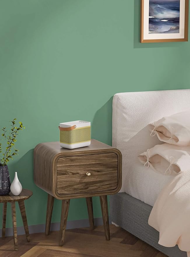 Dimoon 118''x17.7'' Green Peel and Stick Wallpaper Contact Paper Modern Self Adhesive Wall Paper Removable Renter Friendly Textured Solid Color Shelf Cabinet Vinyl Roll (118''x17.7'',Spring Green)