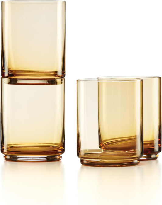 Lenox Tuscany Classics 4Pc Tall Glasses, 1.10, Orange