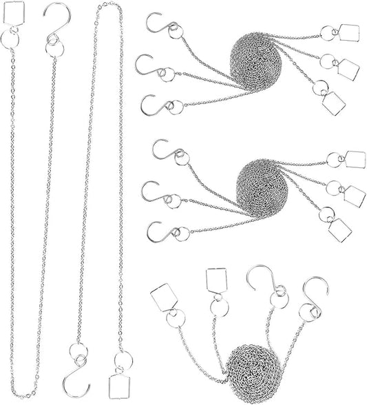 MerryNine 20Pack Crystal Ball 0.8"/20mm Prism Sun Shine Catcher Rainbow Pendants Maker, Hanging Crystals Prisms for Windows, for Feng Shui, for Gift (10pcs-16inches-PendantChains)