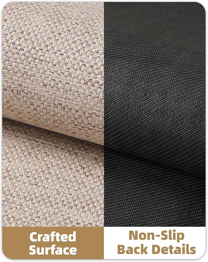 Color&Geometry Front Door Mat Indoor 32"x48", Ultra Non Slip Rubber Backed Dirt Trapper, Low Profile Thin washable, Easy Clean Entry Entryway Rug Door Mat Indoor Entrance, Khaki (Rolled-up NO Creases)