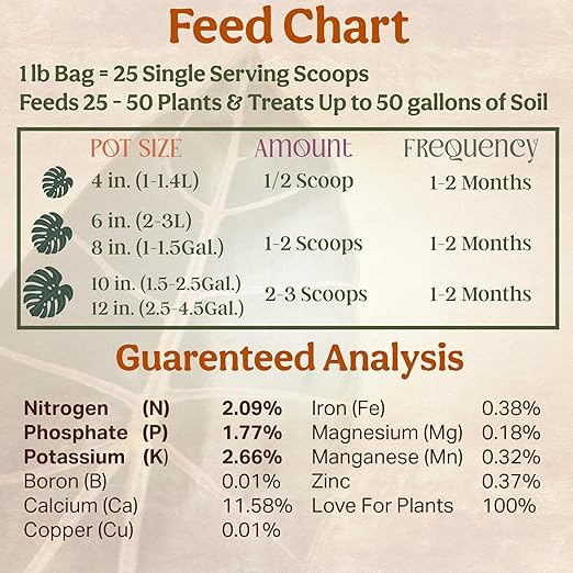 The All-in-One Complete Organic Plant Food, Indoor Plant Food for Houseplants, Organic Fertilizer for Vegetable Gardens, 1lb = 25 Formulated Servings Feeds 50 gal Instantly and Slow Release