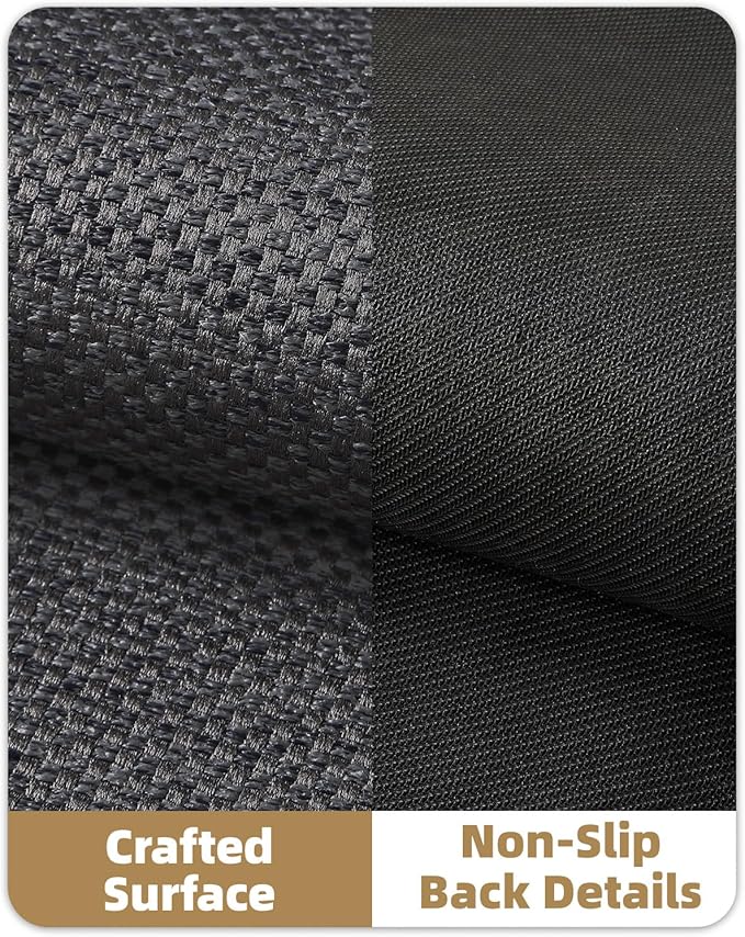 Color&Geometry Door Mat 22.6" x31.5, Front Door Mat Indoor Rugs for Entryway, Non Slip Washable Low-Profile Inside, Entry Mat Entry Rug, Grey (Rolled-up NO Creases)