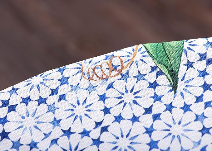 Maison d' Hermine Table Cloth Round Table 100% Cotton 69 Inches Tablecloth Reusable Decorative Everyday Use for Dining Room, Farmhouse, Home, Party, Festive & Wedding Spring Summer - Passiflora