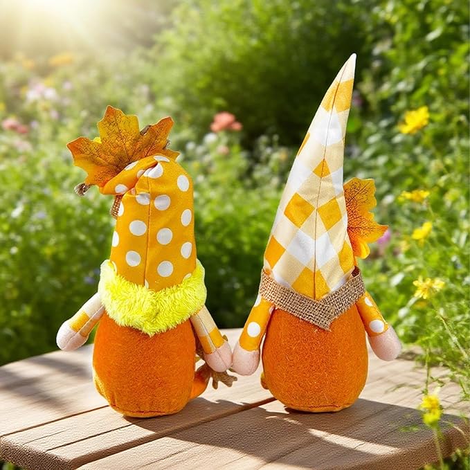 Gnome Sunflower Decor, Summer Spring Fall Gnomes Decorations for Home, Cute Sunflower Gnome Dolls as Thanksgiving Harvest Festival Kitchen Table Ornament, August Gnomes Gifts for Women