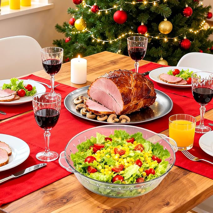 Chilled Serving Tray 4-Pack, 11.8" Compartment Charcuterie Board with Clips & Forks for Parties, Keeps Food Cold for Vegetable Fruit, Cheese, Seafood Shrimp Cocktail Serving Dish