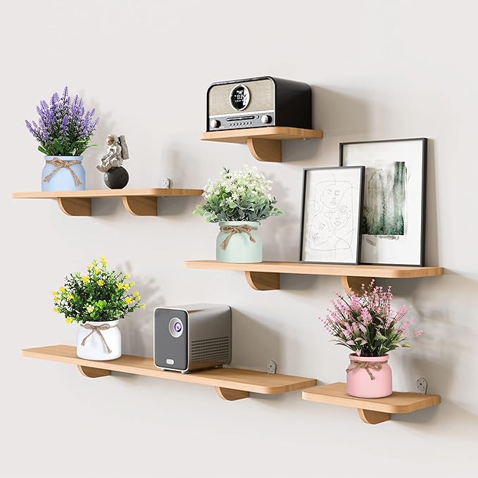 Fake Potted Plants - 4pcs Artificial Plants & Flowers in Macaron Pot Small Faux Plants Indoor Fake Plant Decor, Desk Plant for Home Bathroom Kitchen Shelf Office Decor