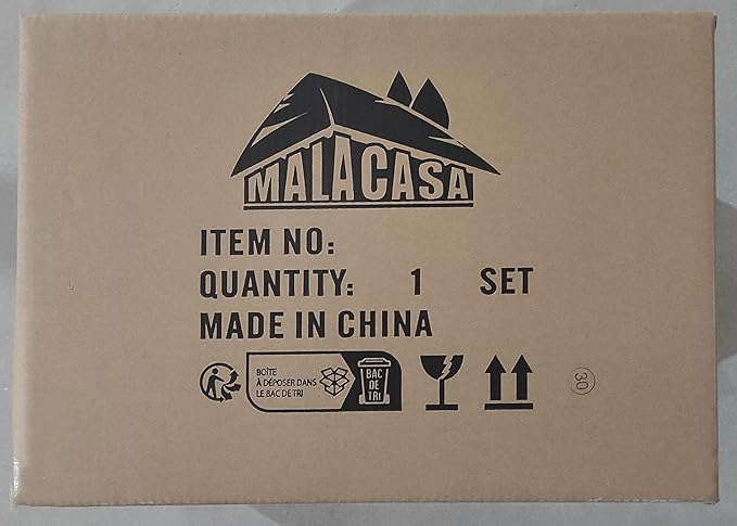 MALACASA Large Serving Bowls, 60 OZ (8'') Salad Bowls Set of 2, Ceramic Mixing Bowls for Kitchen, Serving Bowl for Soup, Pasta, Side Dishes and Entertaining, Marble Grey, Series REGULAR