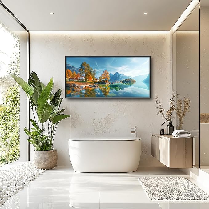 Lovira Lake Landscape Large Wall Art Nature Scenery Canvas Wall Decor Pictures Prints Painting Framed Modern Artwork for Living Room Bedroom Bathroom Kitchen Office 30"x60"