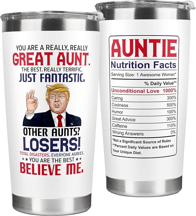 Aunt Gifts - Aunt Gifts from Niece, Nephew - Gifts for Aunt, Auntie Gifts - Aunt Birthday Gift, Valentines Day Gifts for Aunt, Mothers Day Gifts for Aunt - Gifts for New Aunt - 20 Oz Tumbler
