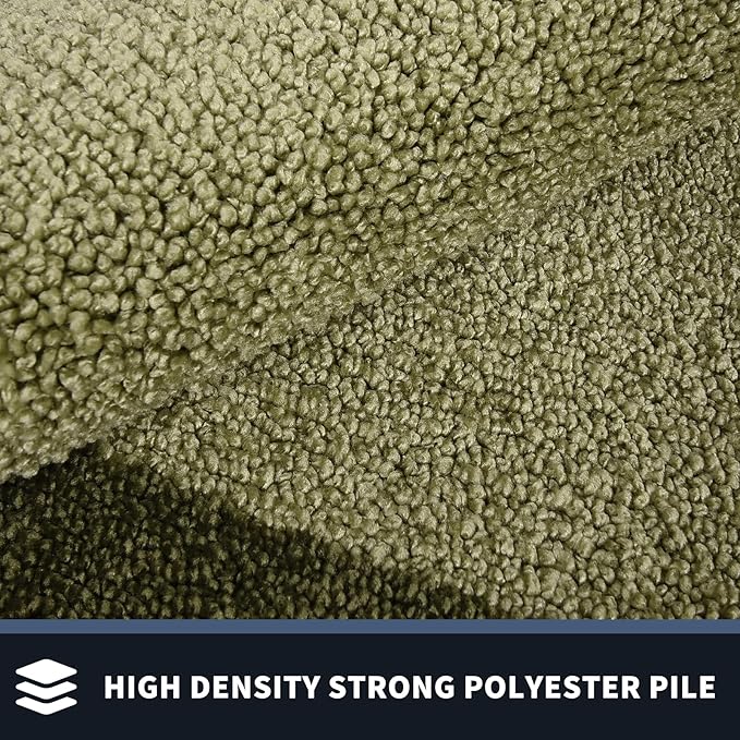 PURRUGS Dirt Trapping Door Mat 34" x 60", Non-Slip/Skid Machine Washable Entryway Rug, Shoes Scraper, Throw Rug, Super Absorbent Area Rug for Muddy Wet Shoes and Paws, Budding Green & Sage Green