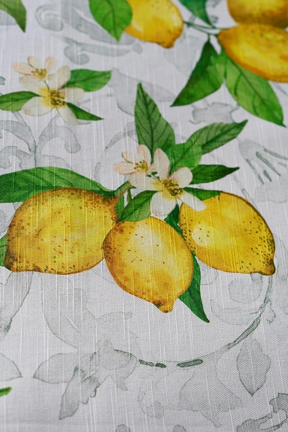 Maison d' Hermine Table Cloth Square Table 100% Cotton 54 x 54 Inches Tablecloth Reusable Decorative Everyday Use for Dining Room, Farmhouse, Home, Party, Festive & Wedding Spring Summer - Cedrat