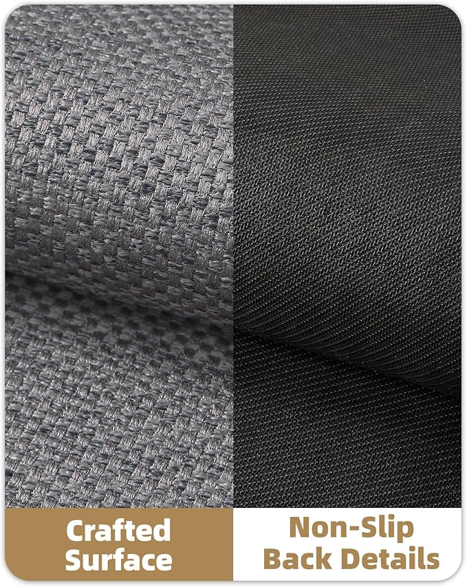 Color&Geometry Front Door Mat Indoor 17"x29", Rugs for Entryway, Non Slip Washable Low-Profile Inside, Entry Mat Entry Rug Door Mat Indoor Entrance, Light Grey (Rolled-up NO Creases)