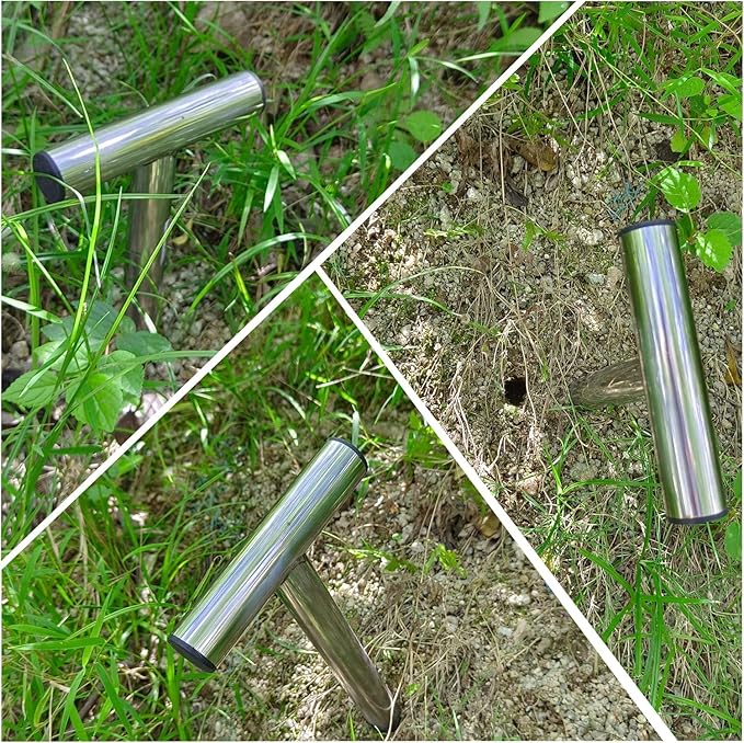 Hand Dibber, 10 Inch Stainless Seed Dibber, Hole Digger for Plant Labels Self Watering Stakes, Garden Planter Tools for Planting, Transplanting Plants, Digging