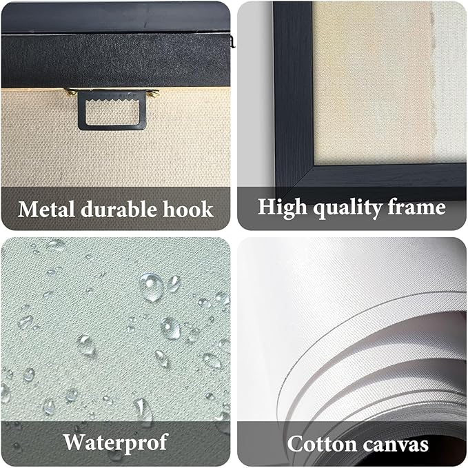 Lovira Green Water Wave Large Wall Art Spring Nature Landscape Scenery Canvas Wall Decor Pictures Prints Painting Framed Artwork Home Decorations for Living Room Bedroom Bathroom Office 30"x60"