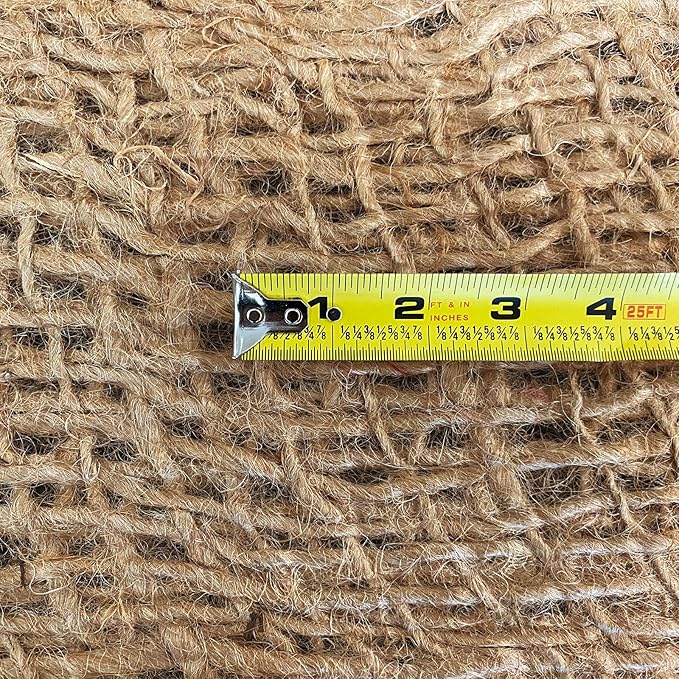 Agfabric Natural Jute Erosion Control,Jute Netting -48" Wide x30 feet Long Soil Saver Mesh Blanket