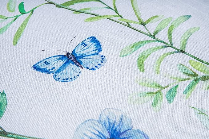 Maison d' Hermine Table Cloth Square Table 100% Cotton 60 x 60 Inches Tablecloth Reusable Decorative Everyday Use for Dining Room, Farmhouse, Home, Party, Festive & Wedding Spring Summer - Just Floral